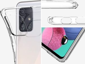 Spigen Etui Spigen Liquid Crystal do Samsung Galaxy A51 Crystal Clear + Szkło Alogy uniwersalny 2