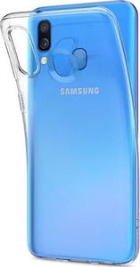 Spigen Etui Spigen Liquid Crystal do Samsung Galaxy A40 Clear + Szkło 3mk uniwersalny 4
