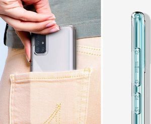 Spigen Etui Spigen Liquid Crystal do Samsung Galaxy A71 Crystal Clear + Szkło Alogy uniwersalny 7