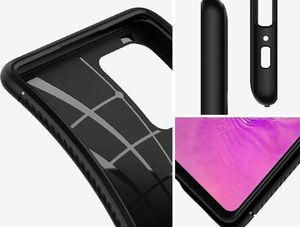 Spigen Etui Spigen Rugged Armor do Samsung Galaxy S10 Lite Matte Black + Szkło 3mk uniwersalny 3