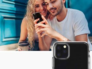 Spigen Etui Spigen Liquid Crystal do Apple iPhone 11 Pro Crystal Clear + Szkło 3mk uniwersalny 5