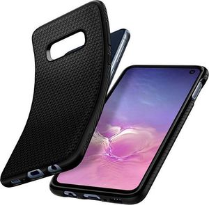 Spigen Etui Spigen Liquid Air do Samsung Galaxy S10e Matte Black + Folia ochronna Alogy uniwersalny 3