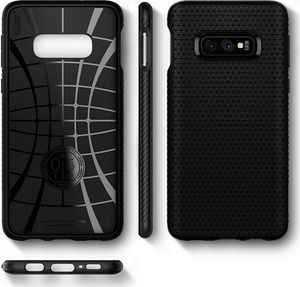 Spigen Etui Spigen Liquid Air do Samsung Galaxy S10e Matte Black + Folia ochronna Alogy uniwersalny 8