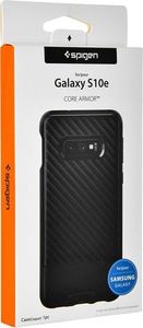Spigen Etui Spigen Core Armor Samsung Galaxy S10e Black + Folia ochronna Alogy uniwersalny 5