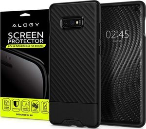 Spigen Etui Spigen Core Armor Samsung Galaxy S10e Black + Folia ochronna Alogy uniwersalny 6