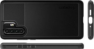 Spigen Etui Spigen Rugged Armor do Huawei P30 Pro Matte Black + szkło Glas.tR uniwersalny 5