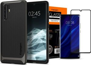 Spigen Etui Spigen Neo Hybrid do Huawei P30 Pro Gunmetal + szkło Glas.tR uniwersalny 11