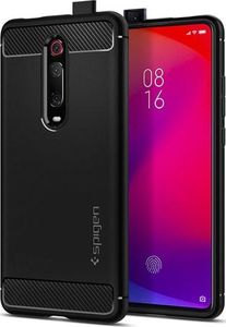 Spigen Etui Spigen Rugged Armor do Xiaomi Mi 9T/ 9T Pro/ K20/ K20 Pro Matte Black + szkło 3mk uniwersalny 5