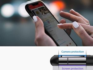 Spigen Etui Spigen Ultra Hybrid do Apple iPhone 11 Matte Black + szkło alogy uniwersalny 2