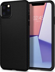 Spigen Etui Spigen Liquid Air do Apple iPhone 11 Pro Matte Black + szkło alogy uniwersalny 2