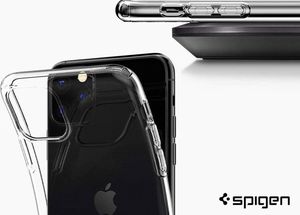 Spigen Etui Spigen Liquid Crystal do Apple iPhone 11 Pro Crystal Clear + szkło uniwersalny 4