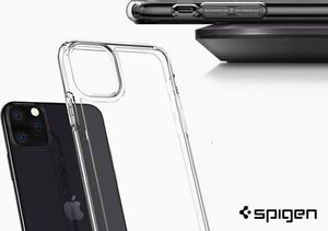 Spigen Etui Spigen Ultra Hybrid do Apple iPhone 11 Pro Crystal Clear + szkło uniwersalny 6