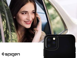 Spigen Etui Spigen Ultra Hybrid do Apple iPhone 11 Pro Matte Black + szkło uniwersalny 7