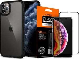 Spigen Etui Spigen Ultra Hybrid do Apple iPhone 11 Pro Matte Black +szkło sgp uniwersalny 11