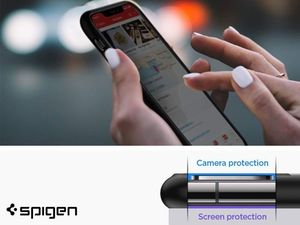 Spigen Etui Spigen Ultra Hybrid do Apple iPhone 11 Pro Matte Black +szkło sgp uniwersalny 8