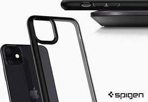Spigen Etui Spigen Ultra Hybrid do Apple iPhone 11 Matte Black + Szkło Glas.tR uniwersalny 4