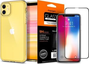Spigen Etui Spigen Ultra Hybrid do Apple iPhone 11 Crystal Clear + Szkło Glas.tR uniwersalny 17