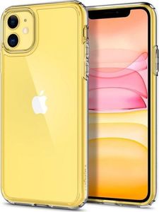Spigen Etui Spigen Ultra Hybrid do Apple iPhone 11 Crystal Clear + Szkło Glas.tR uniwersalny 6
