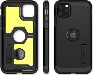 Spigen Etui Spigen Tough Armor XP do Apple iPhone 11 Pro Max Black + Szkło Alogy uniwersalny 5