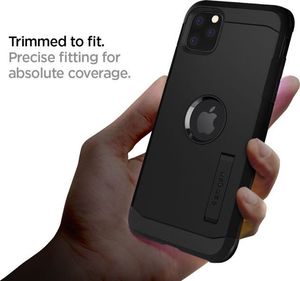 Spigen Etui Spigen Tough Armor XP do Apple iPhone 11 Pro Max Black + Szkło Alogy uniwersalny 6