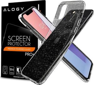 Spigen Etui Spigen Liquid Crystal Glitter do Apple iPhone 11 Pro Crystal Quartz + Szkło Alogy uniwersalny 8