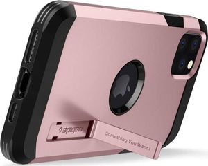 Spigen Etui Spigen Tough Armor do Apple iPhone 11 Pro Rose Gold + Szkło Alogy uniwersalny 4