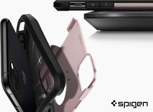 Spigen Etui Spigen Tough Armor do Apple iPhone 11 Pro Rose Gold + Szkło Alogy uniwersalny 5