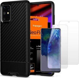 Spigen Etui Spigen Core Armor do Samsung Galaxy S20 Plus Black + 2x Folia Neo uniwersalny 6
