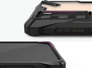 Ringke Etui Ringke Fusion X do Huawei P40 Black + 2x Folia Ringke uniwersalny 7