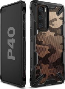 Ringke Etui Ringke Fusion X do Huawei P40 Camo Black + 2x Folia Ringke uniwersalny 4