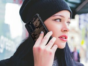 Ringke Etui Ringke Fusion X do Huawei P40 Camo Black + 2x Folia Ringke uniwersalny 10