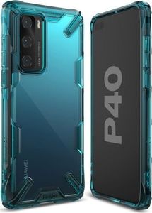 Ringke Etui Ringke Fusion X do Huawei P40 Turquoise Green + 2x Folia Ringke uniwersalny 3
