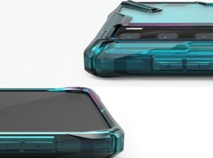 Ringke Etui Ringke Fusion X do Huawei P40 Turquoise Green + 2x Folia Ringke uniwersalny 7