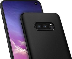 Alogy Etui silikonowe Alogy slim case do Samsung Galaxy S10e czarne + Szkło Alogy Full uniwersalny 4