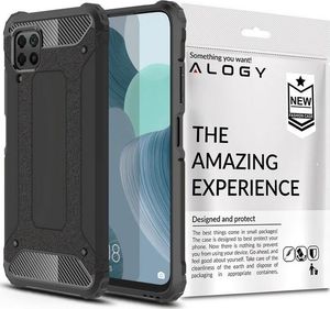 Alogy Etui Alogy Hard Armor do Huawei P40 Lite Czarne + Szkło 3mk uniwersalny 3