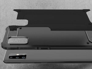 Alogy Etui Alogy Hard Armor do Huawei P40 Lite Czarne + Szkło 3mk uniwersalny 5