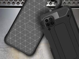 Alogy Etui Alogy Hard Armor do Huawei P40 Lite Czarne + Szkło 3mk uniwersalny 7