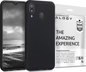 Alogy Etui silikonowe Alogy slim case do Samsung Galaxy M20 czarne + Folia ochronna Alogy uniwersalny 1
