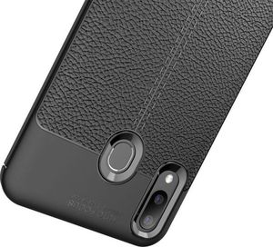 Alogy Etui Alogy Leather Armor do Samsung Galaxy M20 czarne + Folia ochronna Alogy uniwersalny 3