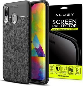 Alogy Etui Alogy Leather Armor do Samsung Galaxy M20 czarne + Folia ochronna Alogy uniwersalny 10