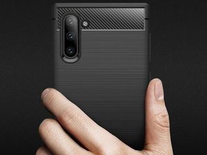 Alogy Etui Alogy Rugged Armor do Samsung Galaxy Note 10 czarne + Folia ochronna Alogy uniwersalny 9