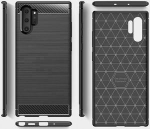 Alogy Etui Alogy Rugged Armor do Samsung Galaxy Note 10 Plus czarne + Folia ochronna Alogy uniwersalny 2