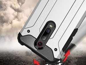 Alogy Etui Pancerne Alogy Hard Armor do Xiaomi Mi 9T/ Redmi K20/ Pro Czarne + Szkło Alogy uniwersalny 6