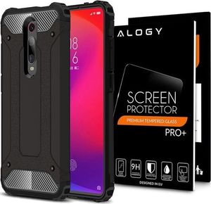 Alogy Etui Pancerne Alogy Hard Armor do Xiaomi Mi 9T/ Redmi K20/ Pro Czarne + Szkło Alogy uniwersalny 7