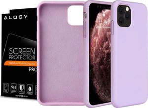 Alogy Etui Alogy Thin Soft Case do Apple iPhone 11 Pro fioletowe + Szkło Alogy uniwersalny 5