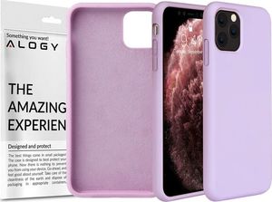 Alogy Etui Alogy Thin Soft Case do Apple iPhone 11 Pro Max fioletowe + Szkło Alogy uniwersalny 2