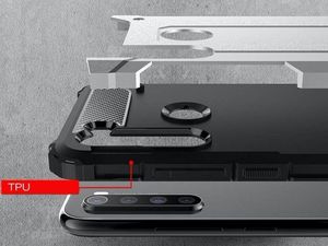Alogy Etui Alogy Hard Armor do Xiaomi Redmi Note 8 czarne + Szkło Alogy uniwersalny 3