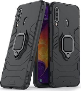Alogy Etui Alogy Stand Ring Armor do Samsung Galaxy A60/M40 czarne + Szkło Alogy uniwersalny 1