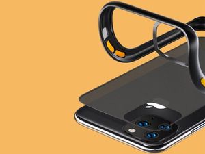 Alogy Etui Alogy matowe Bumper case do Apple iPhone 11 Pro czarne + Szkło Alogy uniwersalny 4