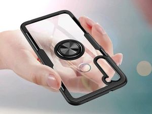 Alogy Etui Alogy Ring Holder Clear Armor do Xiaomi Redmi Note 8 czarne + Szkło Alogy uniwersalny 12